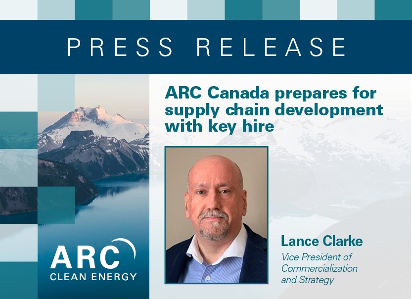 ARC CANADA Prepares for Supply Chain Development with Key Hire